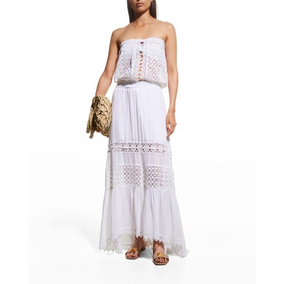 Ramy Brook Kate Strapless Crochet Maxi Dress